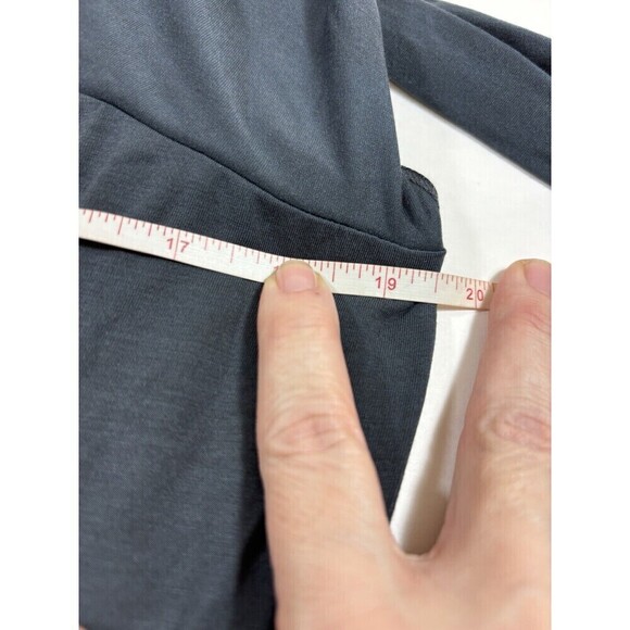 Laura Siegel Anthropologie Asymmetrical Dress Grey Medium Off Shoulder - Picture 7 of 12